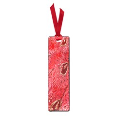 Red Peacock Floral Embroidered Long Qipao Traditional Chinese Cheongsam Mandarin Small Book Marks