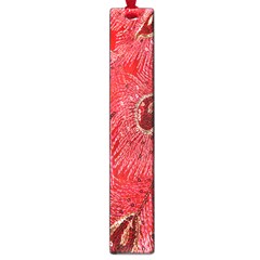 Red Peacock Floral Embroidered Long Qipao Traditional Chinese Cheongsam Mandarin Large Book Marks