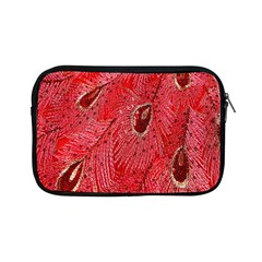 Red Peacock Floral Embroidered Long Qipao Traditional Chinese Cheongsam Mandarin Apple iPad Mini Zipper Cases