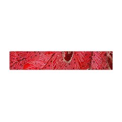 Red Peacock Floral Embroidered Long Qipao Traditional Chinese Cheongsam Mandarin Flano Scarf (Mini)