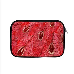 Red Peacock Floral Embroidered Long Qipao Traditional Chinese Cheongsam Mandarin Apple MacBook Pro 15  Zipper Case