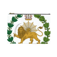 Imperial Coat Of Arms Of Persia (iran), 1907-1925 Cosmetic Bag (large)  by abbeyz71