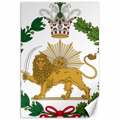 Imperial Coat Of Arms Of Persia (iran), 1907-1925 Canvas 20  X 30   by abbeyz71