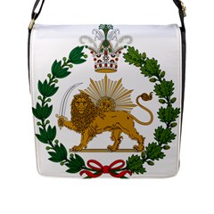 Imperial Coat Of Arms Of Persia (iran), 1907-1925 Flap Messenger Bag (l)  by abbeyz71