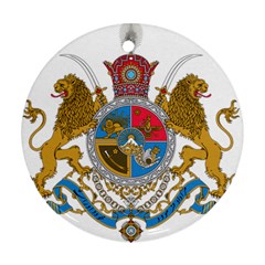 Sovereign Coat Of Arms Of Iran (order Of Pahlavi), 1932-1979 Ornament (round) by abbeyz71