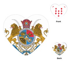 Sovereign Coat Of Arms Of Iran (order Of Pahlavi), 1932-1979 Playing Cards (heart)  by abbeyz71