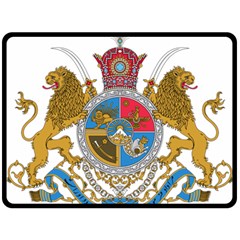 Sovereign Coat Of Arms Of Iran (order Of Pahlavi), 1932-1979 Fleece Blanket (large)  by abbeyz71