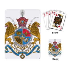 Sovereign Coat Of Arms Of Iran (order Of Pahlavi), 1932-1979 Playing Card by abbeyz71