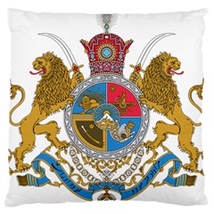 Sovereign Coat Of Arms Of Iran (order Of Pahlavi), 1932-1979 Large Cushion Case (two Sides) by abbeyz71