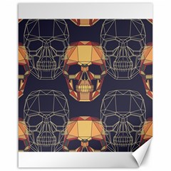 Skull Pattern Canvas 16  x 20  