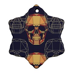 Skull Pattern Ornament (Snowflake)