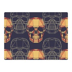 Skull Pattern Double Sided Flano Blanket (Mini) 