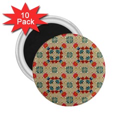 Traditional Scandinavian Pattern 2.25  Magnets (10 pack) 