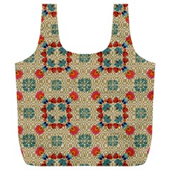 Traditional Scandinavian Pattern Full Print Recycle Bags (L) 