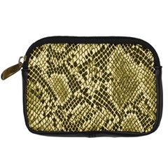 Yellow Snake Skin Pattern Digital Camera Cases