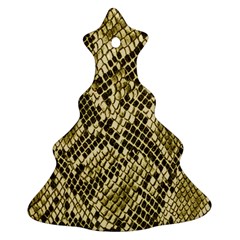 Yellow Snake Skin Pattern Ornament (Christmas Tree) 