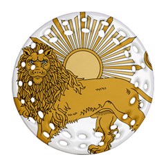 National Emblem Of Iran, Provisional Government Of Iran, 1979-1980 Ornament (round Filigree) by abbeyz71