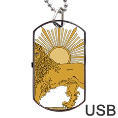 National Emblem Of Iran, Provisional Government Of Iran, 1979-1980 Dog Tag Usb Flash (one Side) by abbeyz71