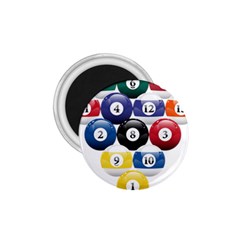 Racked Billiard Pool Balls 1.75  Magnets