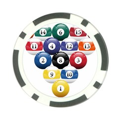 Racked Billiard Pool Balls Poker Chip Card Guard (10 pack)