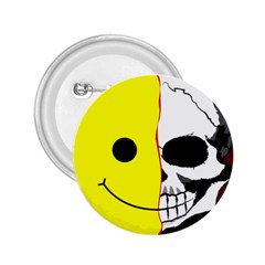 Skull Behind Your Smile 2.25  Buttons