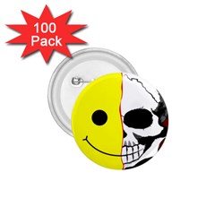 Skull Behind Your Smile 1.75  Buttons (100 pack) 