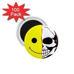 Skull Behind Your Smile 1.75  Magnets (100 pack) 