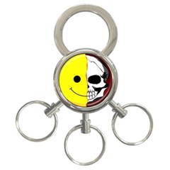 Skull Behind Your Smile 3-Ring Key Chains