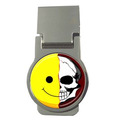 Skull Behind Your Smile Money Clips (Round) 