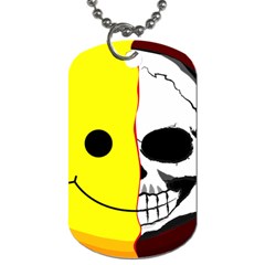 Skull Behind Your Smile Dog Tag (One Side)