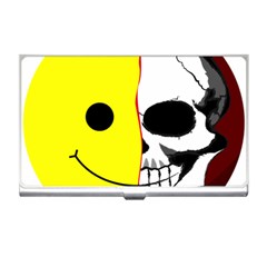 Skull Behind Your Smile Business Card Holders