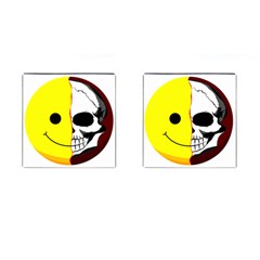 Skull Behind Your Smile Cufflinks (Square)