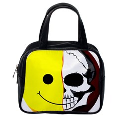 Skull Behind Your Smile Classic Handbags (One Side)