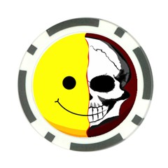 Skull Behind Your Smile Poker Chip Card Guard (10 pack)