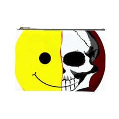 Skull Behind Your Smile Cosmetic Bag (Large) 