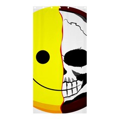 Skull Behind Your Smile Shower Curtain 36  x 72  (Stall) 