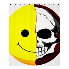 Skull Behind Your Smile Shower Curtain 60  x 72  (Medium) 