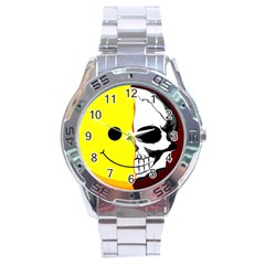 Skull Behind Your Smile Stainless Steel Analogue Watch