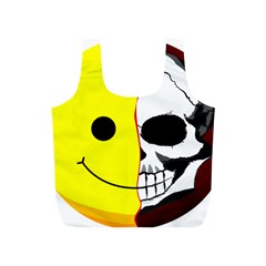 Skull Behind Your Smile Full Print Recycle Bags (S) 