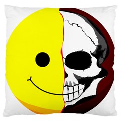 Skull Behind Your Smile Standard Flano Cushion Case (One Side)