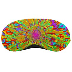 Magic Ripples Flower Power Mandala Neon Colored Sleeping Masks by EDDArt