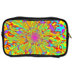 Magic Ripples Flower Power Mandala Neon Colored Toiletries Bags 2-side by EDDArt