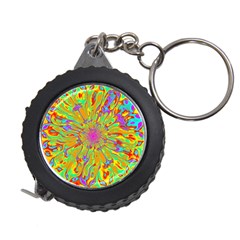 Magic Ripples Flower Power Mandala Neon Colored Measuring Tapes by EDDArt