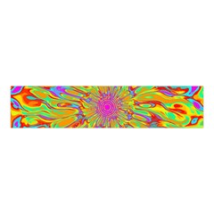 Magic Ripples Flower Power Mandala Neon Colored Velvet Scrunchie by EDDArt