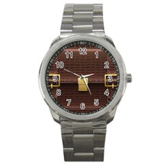 Brown Bag Sport Metal Watch