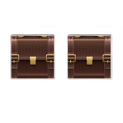 Brown Bag Cufflinks (Square)