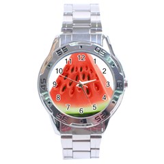 Piece Of Watermelon Stainless Steel Analogue Watch