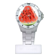 Piece Of Watermelon Plastic Nurses Watch