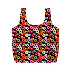 Colorful Yummy Donuts Pattern Full Print Recycle Bags (m)  by EDDArt