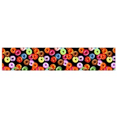 Colorful Yummy Donuts Pattern Flano Scarf (small) by EDDArt